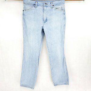 Wrangler 34x30 USA MADE Light Stone Washed Rivets